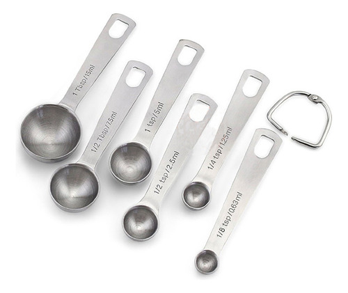 Conjunto De Colheres De Medição De Aço Inoxidável Para Líqui