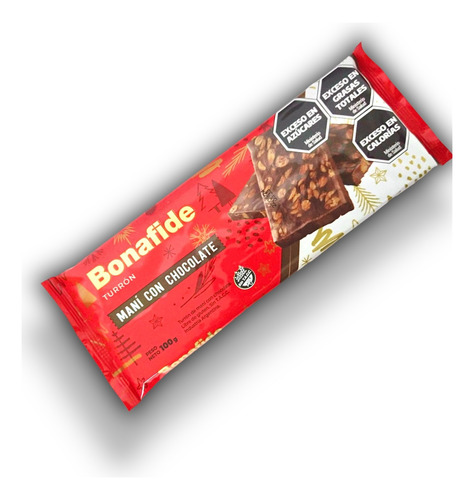 Turrón Bonafide Maní Sabor Choco 100g Pack X2u Lagolosineria