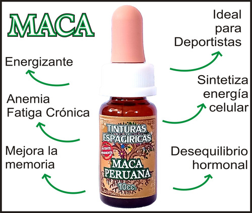 Maca Gotas Concentradas Energizante Vigorizante Tratamiento
