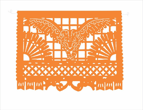 Decoración Papel Picado Coco 10 Tiras