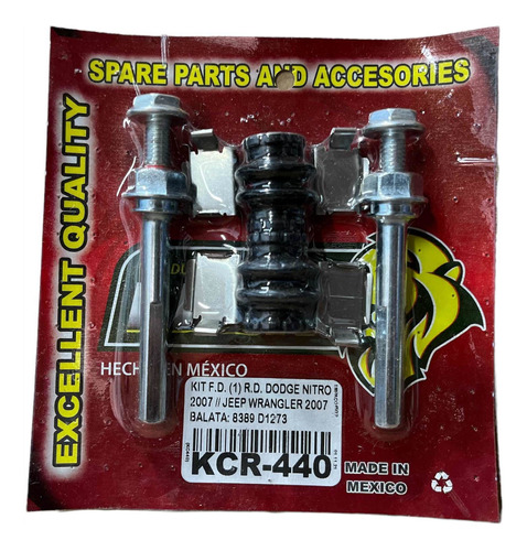 Kit Caliper Rueda Delantera Nitro 07-12 Journey 08-13