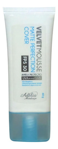 Adélia Mendonça velvet mousse matte perfection cover Fps 30 60g cor ivory