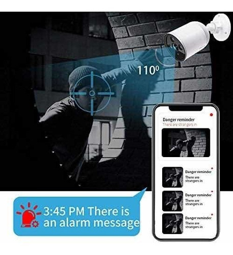 Imagen 6 de 6 de Cámara De Seguridad Wifi, Para Exteriores, Visión Nocturna