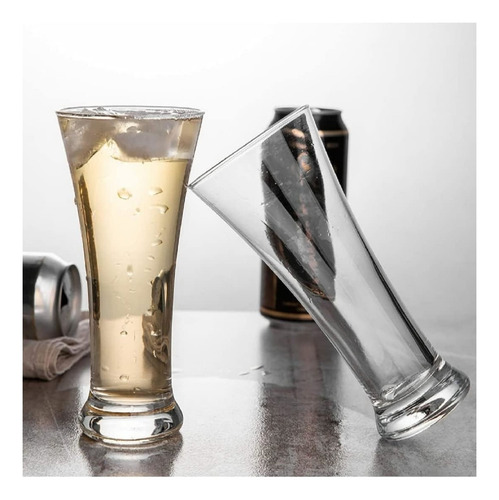 Vaso Copon Copa Vidrio Cerveza Set X 3 Unid Pasabahce Color Transparente