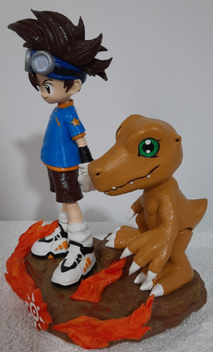 Tai Y Agumon Digimon En 3d