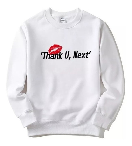Blusa Moletom Careca Unissex Thank U, Next Ariana Grande Top | Mercado Livre
