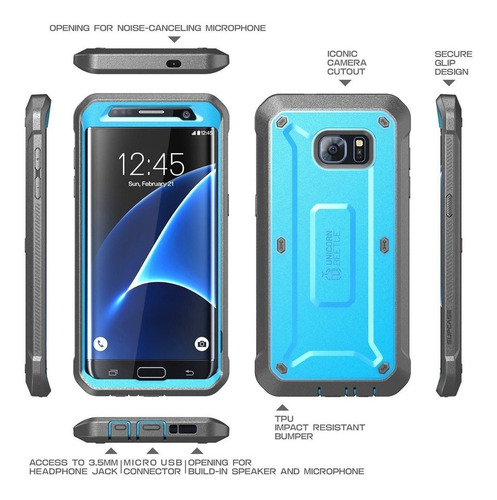 Galaxy S7 Edge Case Supcase Full Body Rugged Holster