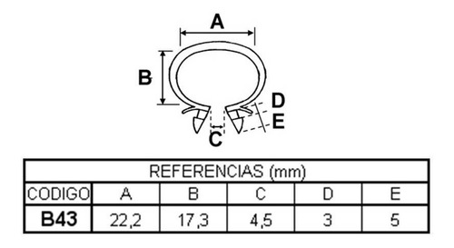 Abrazadera De Plastico  X 6 Negras