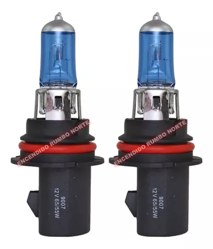 Kit X2 Lamparas H4 Luz Alta Y Baja Efecto Xenon 60/55w