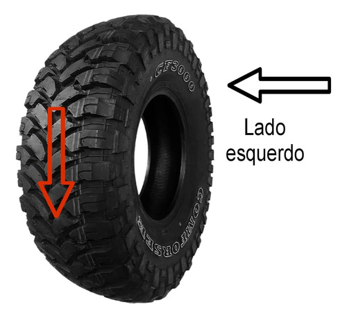 Pneu Comforser Cf3000 315/75r16 Mt Mud 10 Lonas 127/124q