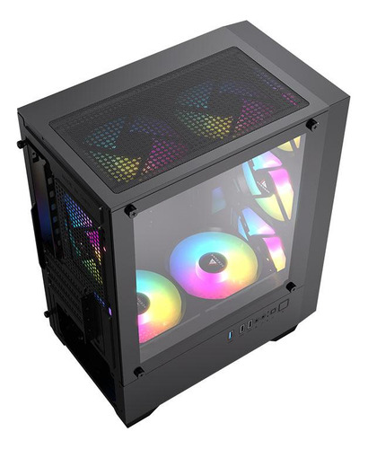 Gabinete Gamer Acegeek Stratus Mesh, Mid-tower, Lat De Vidro