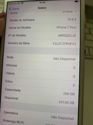 iPhone 7 Plus - 256 Gigas - Baixou O Preço-celular-apple (Usado)