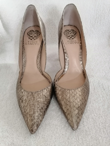 Tacones Vince Camuto Impecables 5.5 Color Bronce