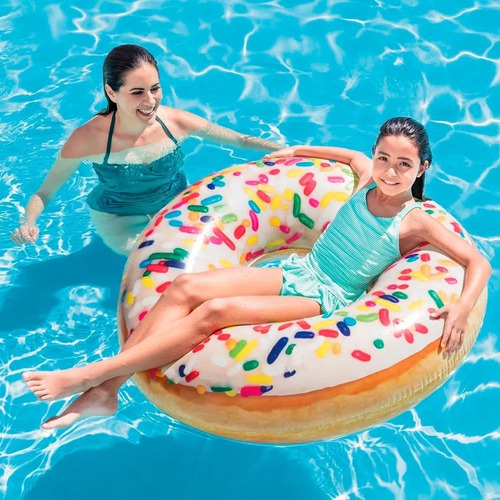 Imagen 2 de 3 de Flotador Inflable Dona Chispas Intex Realista
