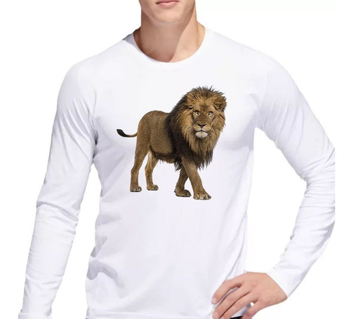 Remera De Hombre Leon Lion Cuerpo Completo Rey Ml