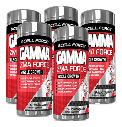 Kit 5x Gamma Zma Force - 120 Cápsulas - Cell Force