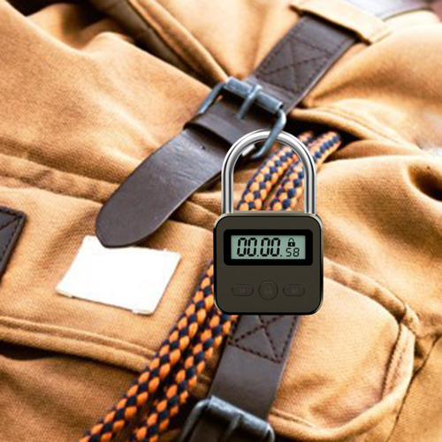 Temporizador Digital Lock Box Lcd Temporizador Cinza Escuro