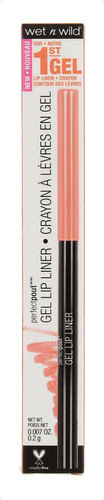 Wet N Wild Perfectpout Gel Lip Liner Delineador De Labios 2g Color Coral claro