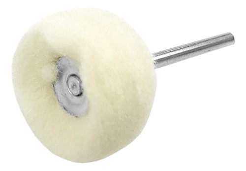 Escova Algodão Disco Feltro Haste 3mm Polir Micro Retífica