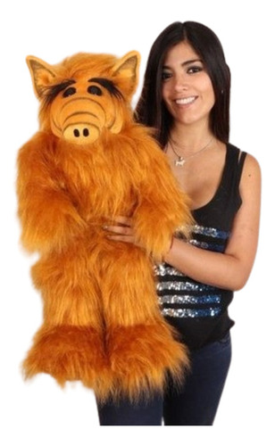 Alf Peluche De Pelo Largo, Muñeco 73m Regalo, Juguete Niños