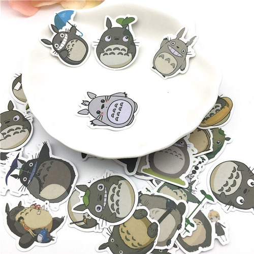 50 Stickers Totoro Etiquetas Autoadhesivas