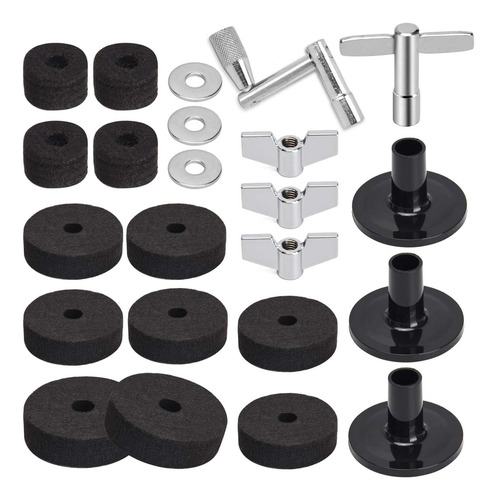 23pcs Cymbal Replacement Accessories, Cymbal Stand Felts, Dr