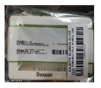 Imagen 3 de 4 de Cajetin 2 X 4 Superficial Dexson P Redes-telefonia Dxn5009s