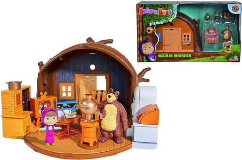 Imagen 2 de 9 de Casa Oso Masha Y El Oso Playset Original