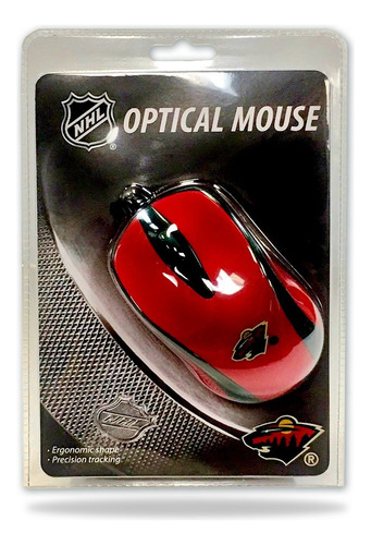 Fidelity Electronics Nhl Minnesota Wild Mouse Optico Tamaño