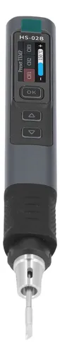 Soldador Portátil HS-02B De 100 W, 9-24 V, Con Caja De Almacenamiento, Pantalla IPS De 0.96", 3 Puntas, 180-842°F, Calentamiento En 2 Segundos, Modo Espera Y Reposo