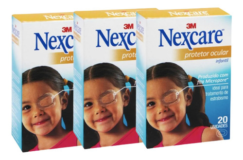 Protetor Ocular Infantil Nexcare 60 Unidades