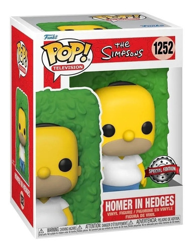 Funko Pop Simpsons -homer In Hedges (1252) (special Edition)