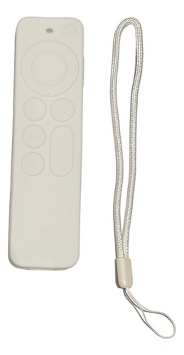 Funda Cobertura Total Para Apple Tv Siri Remote 4k Blanco