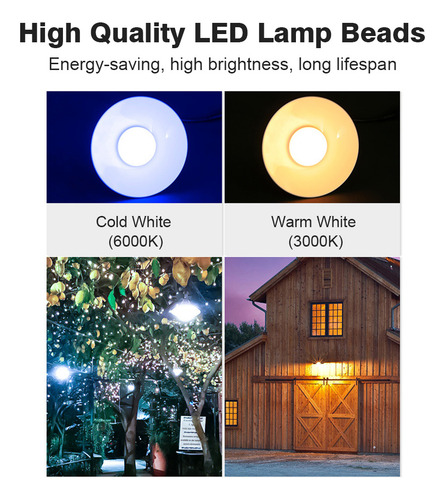 Luz Exterior Led, Calle, Exterior, Doble Luz Solar, Cobertiz