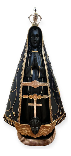 Imagem De Nossa Senhora Aparecida 50cm Com Coroa De Metal 