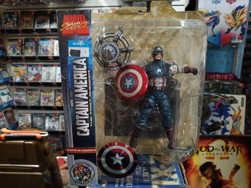 Figura Marvel Select Captain America Completo 