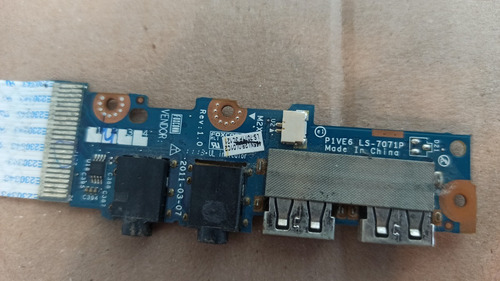 Puertos Usb Y Audio Acer Aspire One 722-bz641 (Usado)