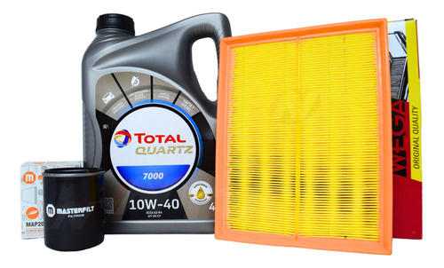 Filtros+aceite Total 10w-40 Fiat Palio,siena,idea.motor Fire