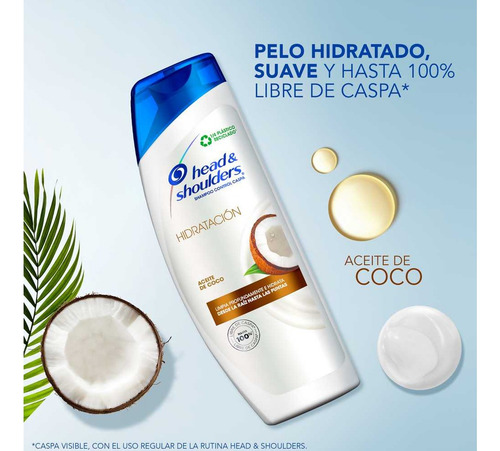 Shampoo Head & Shoulders Control Caspa Hidratación 180 Ml
