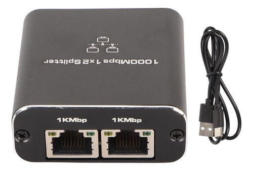 Divisor Ethernet Rj45 1 Entrada 2 Salidas Gigabit Internet 1