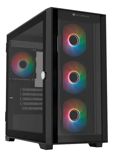 comprar Gabinete Gamer Balam Rush Carbono Twin Mate 8000 M-atx Mini Torre 4 Fan Argb Cristal Templado Frente Intercambiable Usb-c Negro Br-938778