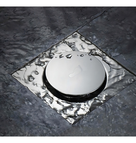 Ralo Click DAMI 10x10 Inteligente Pop Up Inox Oculto Invisível para banheiro e cozinhas acabamento premium