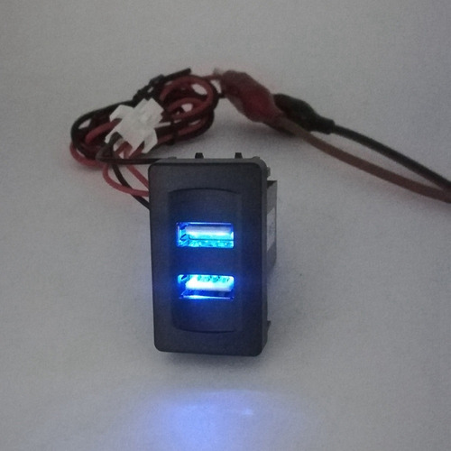 Cargador De Coche, Adaptador Usb Dual De 40x18 Mm Para Modo