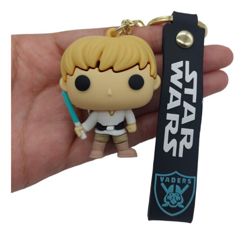 Llavero Star Wars Luke Skywalker Jedi De Goma Sable De Luz