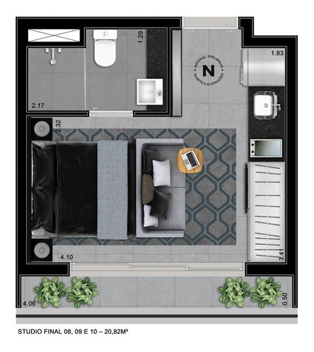 Imagem 12 de 25 de Studio Residencial Para Venda, Consolação, São Paulo - St6826. - St6826-inc