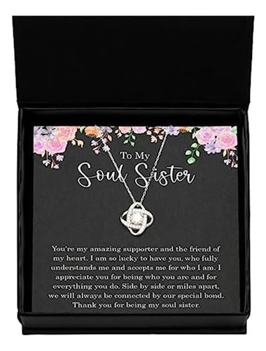 Soul Sister Regalos Para Mujeres, Collar Para Mejor Amiga,