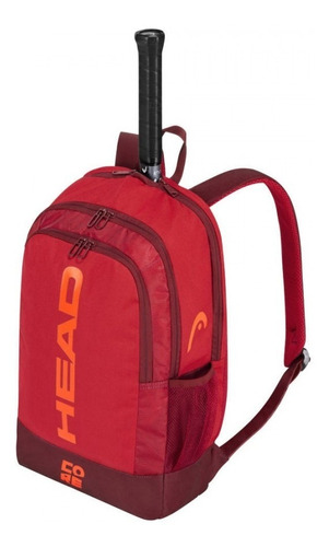 Mochila de tenis Head Core, para hasta 2 raquetas de tenis, color rojo