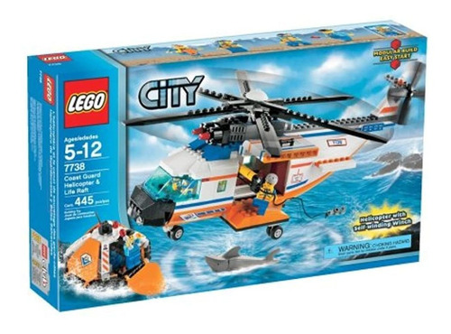 Lego City Helicóptero De Guardacostas  La Vida Raft