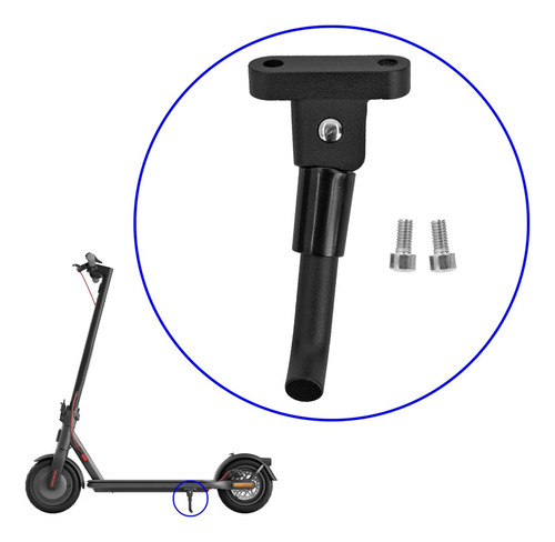 Pata Pie Soporte Apoyo Para Monopatín Eléctrico Xiaomi 4 Pro Negro