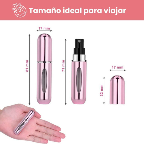 Perfumero Atomizador Recargable Portatil Para Perfume 5ml